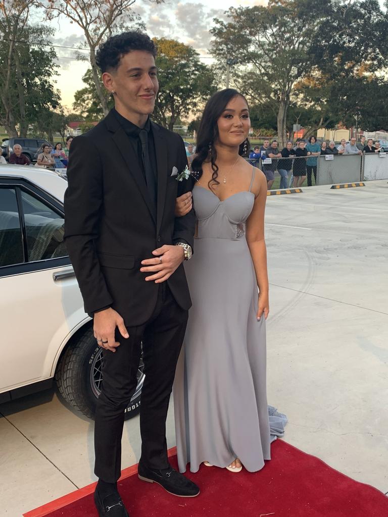 Students arrive at Maryborough State High School's formal.