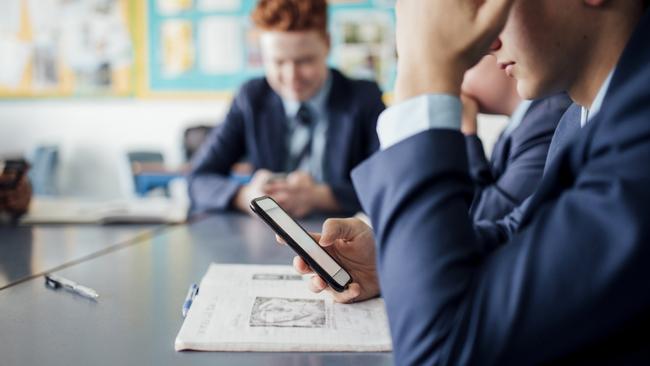 Browsing Instagram during school hours will be a no-go zone from 2020. Picture: Stock image