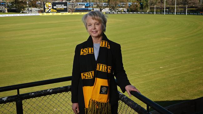 Richmond president Peggy O'Neal at Punt Rd. Picture: Jake Nowakowski