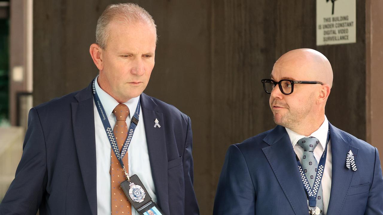 Ian Leavers and Queensland Police Union vice-president Shane Prior. Picture: Liam Kidston