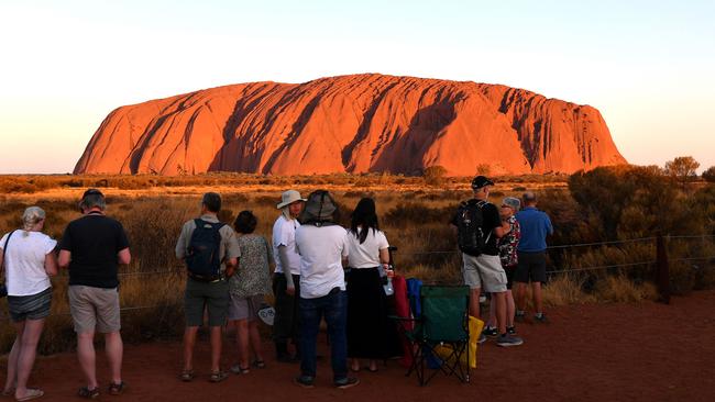 After decades of debate, Uluru was permanently closed to climbers on October 26, 2019. Picture: Saeed Khan/ AFP