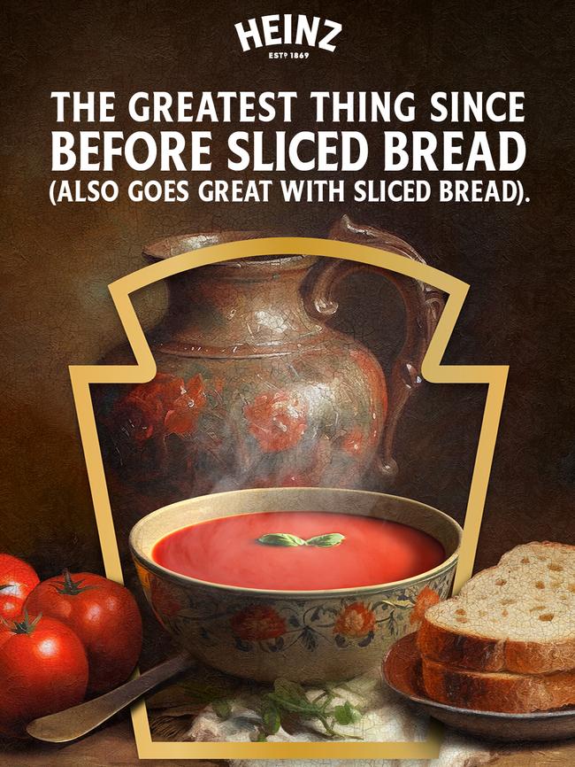 Heinz's new soup ad campaigns take inspiration from history.