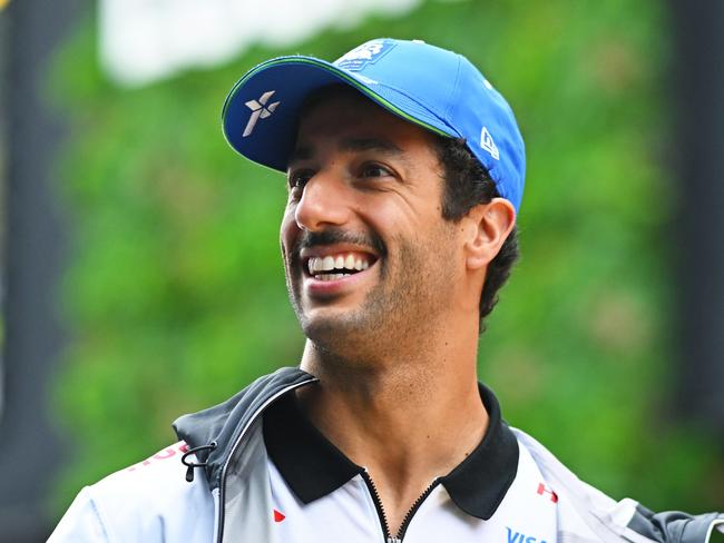 SPA, BELGIUM - JULY 27: Daniel Ricciardo of Australia and Visa Cash App RB looks on in the Paddock prior to final practice ahead of the F1 Grand Prix of Belgium at Circuit de Spa-Francorchamps on July 27, 2024 in Spa, Belgium. (Photo by Rudy Carezzevoli/Getty Images)