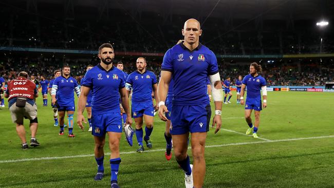 Sergio Parisse was fuming over the decision to cancel the game. Picture: Getty