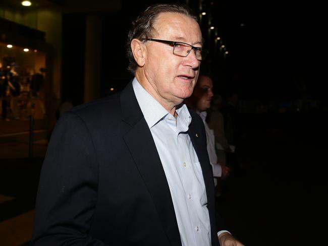 Former Eels CEO Denis Fitzgerald leaving the Parramatta Leagues Club after their annual general meeting. Picture: Jonathan Ng