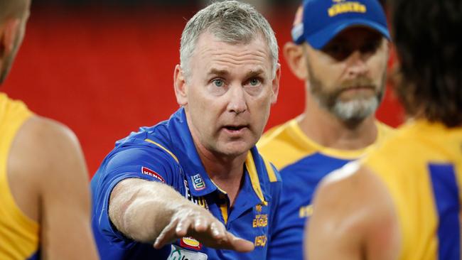 He’s only a few years removed from a premiership, but Adam Simpson’s Eagles come off a disappointing season. Picture: AFL Photos/Getty Images