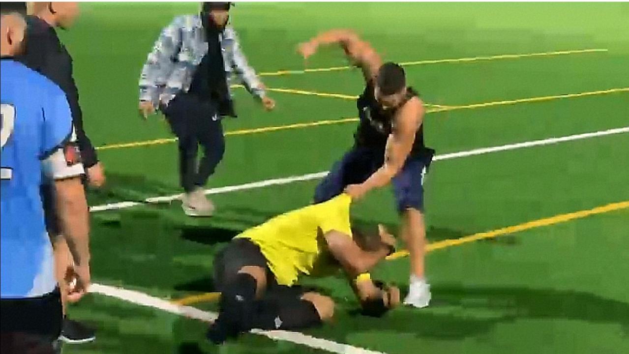 Adam Abdallah is accused of beating a referee following a community match.