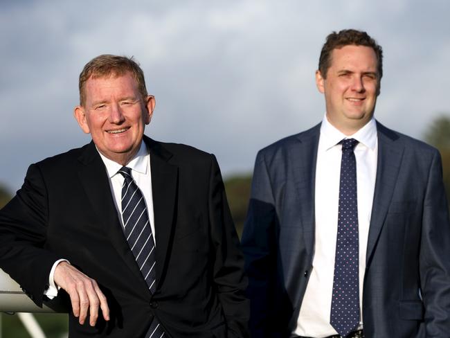 Australian owned BlueBet online bookmaking operation (L-R) Executive Chairman Michael Sullivan and CEO Bill Richmond, based on Randwick Racecourse, Sydney.