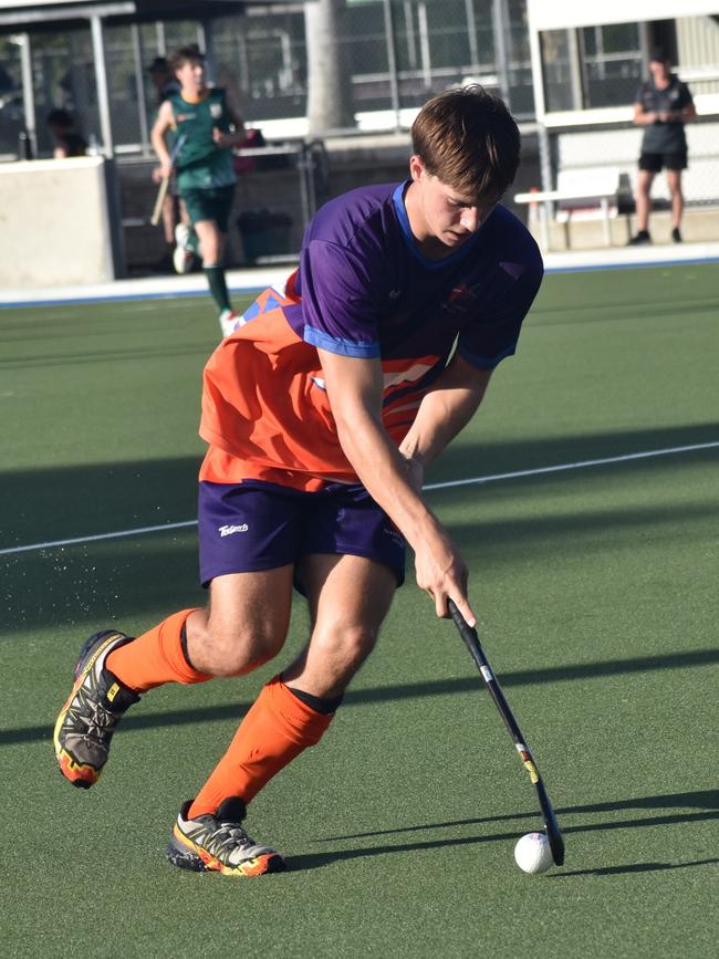 Fraser Coast versus Ipswich at the Hockey Queensland under-18 menâ€™s state championships in Rockhampton from April 25 to 28, 2024.