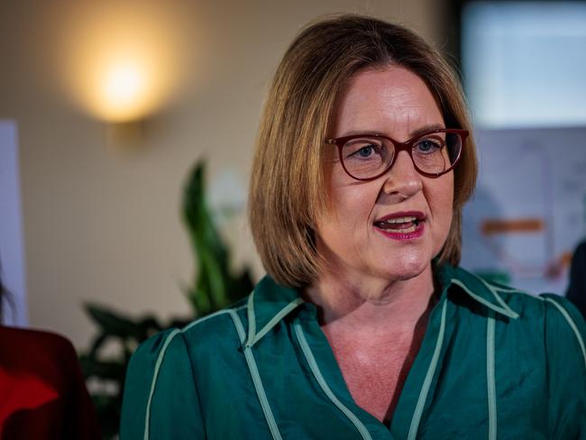 MELBOURNE, AUSTRALIA - NewsWire 20th OCTOBER 2024. Pictured:  Premier Jacinta Allan and Minister for Planning Sonya Kilkenny to make an announcement. Picture: NewsWire / Nadir Kinani