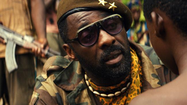 Idris Elba in the Netflix original film <i>Beasts of No Nation</i>.