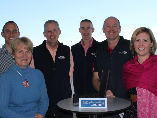 The Smith Family iTrack mentors Brett Wood, Angela Gooch, Ed Harwood, Craig Wilson, David Hertweck and Lucy Ristivojevic, all from The Port of Brisbane. Picture: Supplied