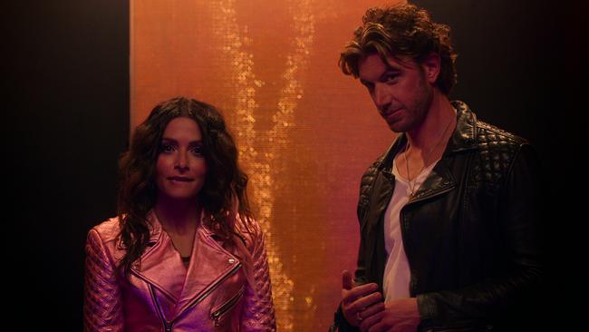 Sarah Shahi and Adam Demos in Sex/Life which is currently the most watched show in the world. Picture: Netflix