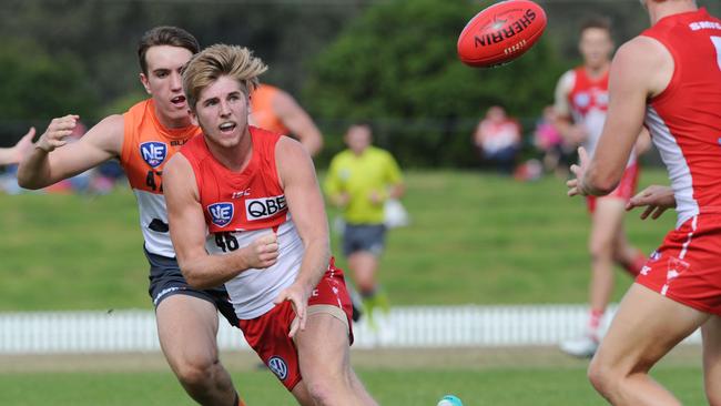 Sam Murray in action for the Swans reserves last year. Picture: Simon Bullard