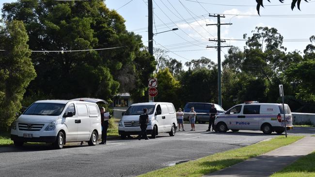 Sudden death investigation at Chuwar St, Brassall. Picture: Jessica Baker