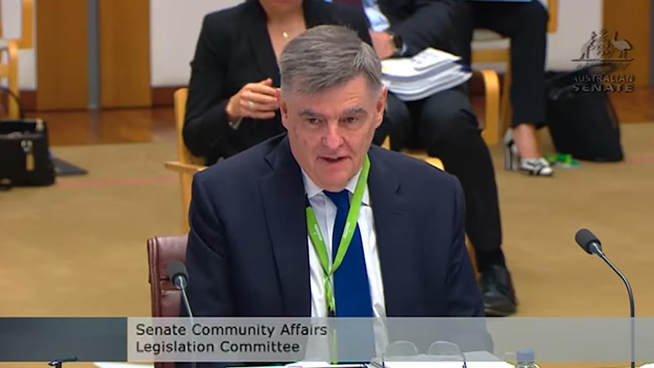 Dr Brendan Murphy asked to take the question about the definition of ‘woman’ on notice.