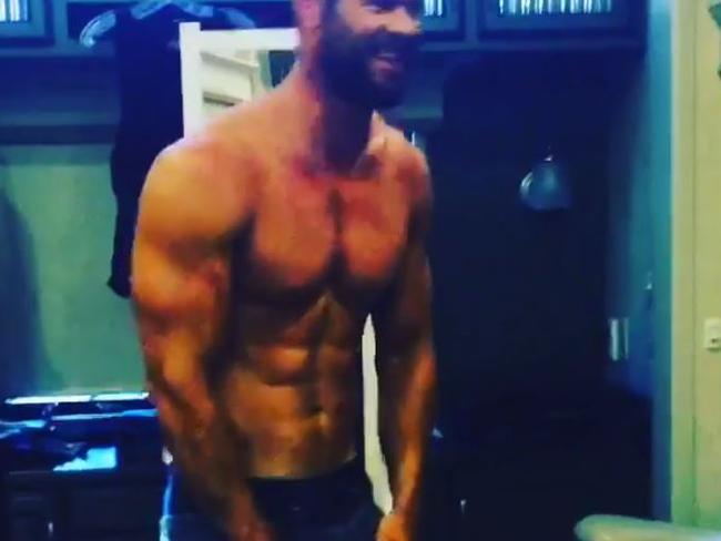 Thor’s guns are impressive. Picture: Instagram