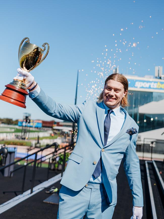 Harley Reid at the Caulfield Cup Carnival media launch.