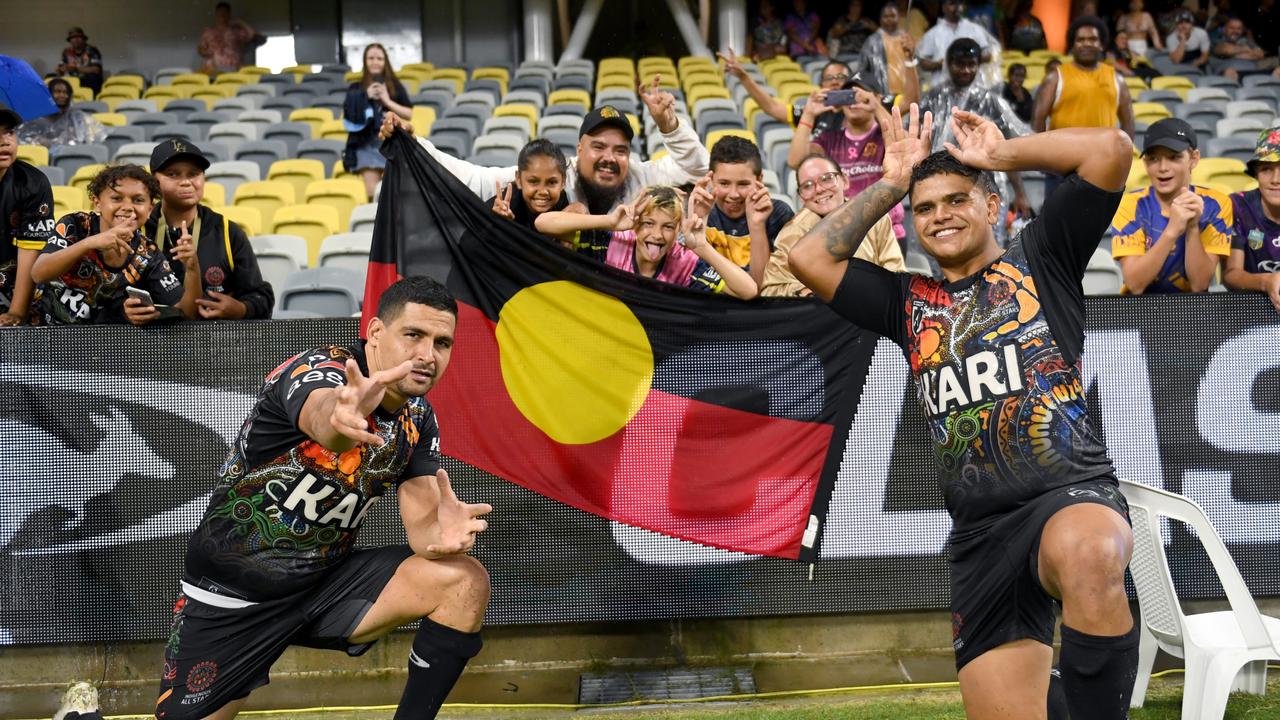 Indigenous stars Cody Walker and Latrell Mitchell were allegedly racially abused at a game two weeks ago. Picture: NRL Photos