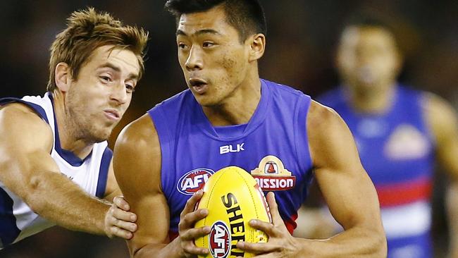 Lin Jong has re-signed with the Bulldogs despite advances from other clubs. Picture: Michael Klein