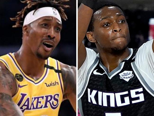 Dwight Howard and De'Aaron Fox have headlined the first day of NBA free agency. Photo: Getty, AFP.