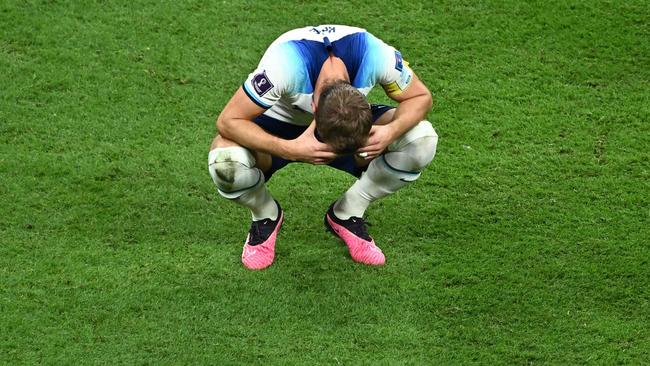 Kane had already scored one penalty prior to his miss in the dying stages of the game. (Photo by Jewel SAMAD / AFP)