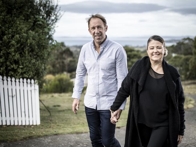 Scott Harris and wife Jo Harris in 2021. Picture Eddie Safarik