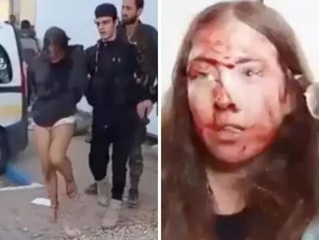 Harrowing new video shows the moment five female Israeli soldiers were threatened with rape and kidnapped by Hamas terrorists