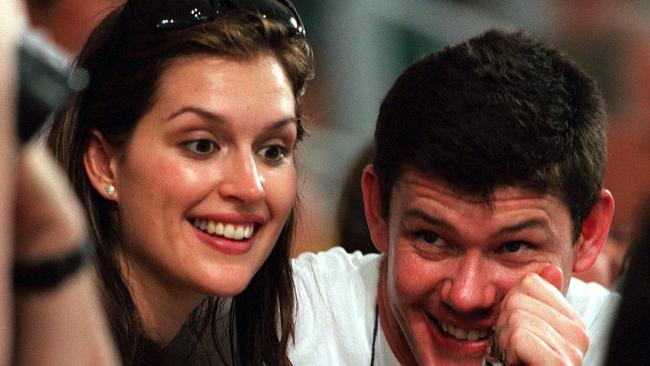 Packer and Fischer pictured together at the 1998 Commonwealth Games in Kuala Lumpur.