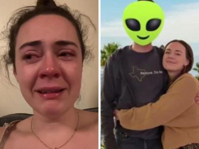 Jillian Lavin was dumped by her ex after moving to Texas. Picture: TikTok/@spritelynotthesoda