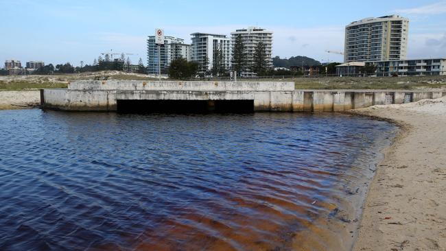 Coolangatta Creek where the traces of toxic chemicals were found. Picture: Adam Head