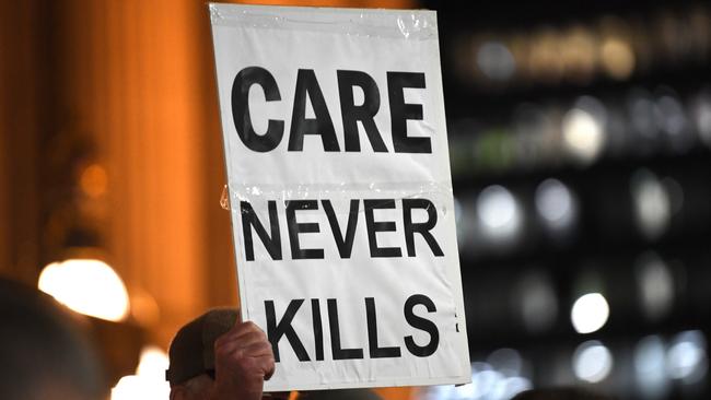 As a society, aren’t we supposed to be against suicide? Picture: AAP/James Ross