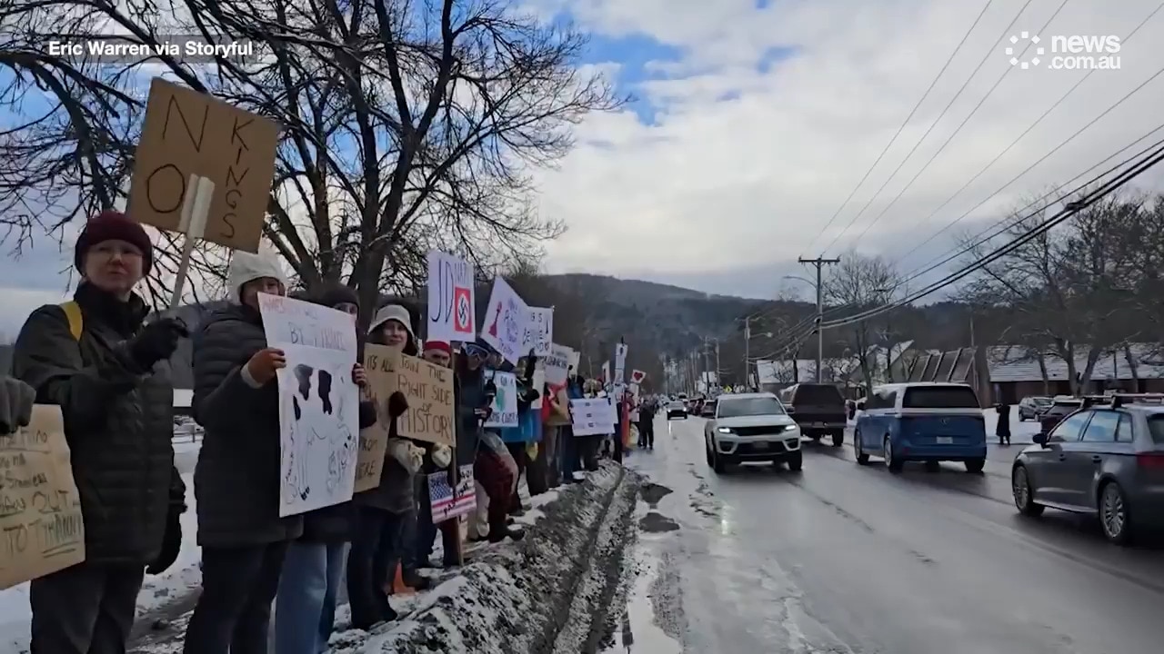 Angry Americans flood streets after Oval Office debacle