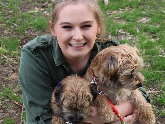 The huge success of Adelaide teen Violet Coleman’s Georgie Paws pet accessory business proves age is no barrier to making it big. Picture: Supplied