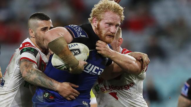 Bulldogs skipper James Graham is set to join the Dragons. Picture. Phil Hillyard