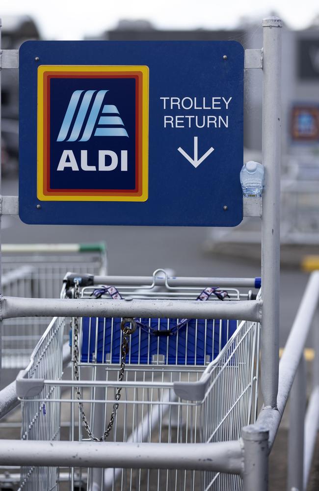 One shopper had expressed frustration at her local Aldi having no stock despite showing for it on the website. Picture: Sarah Marshall/NCA NewsWire