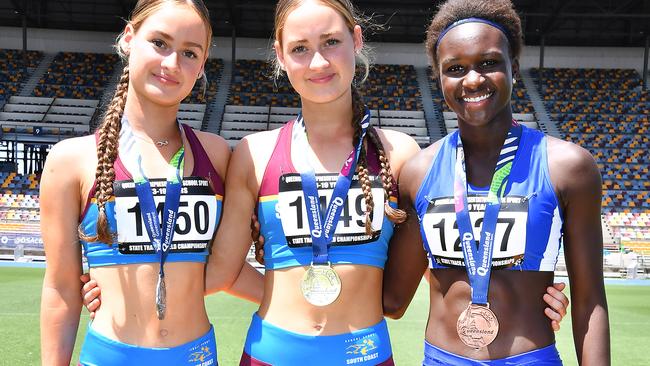 Queensland Representative School Sport track and field championships in Brisbane. Saturday October 12, 2024. Picture, John Gass