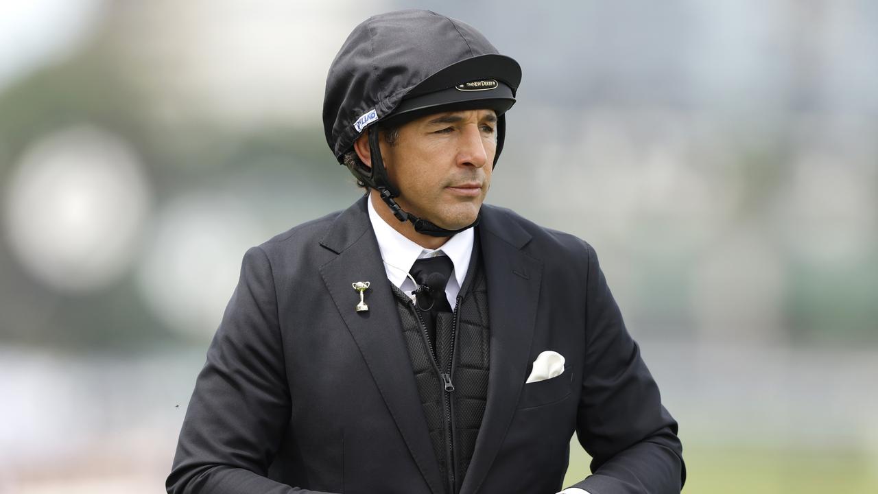 Former NRL player and T.V. commentator Billy Slater at Derby Day. (Photo by Darrian Traynor/Getty Images)