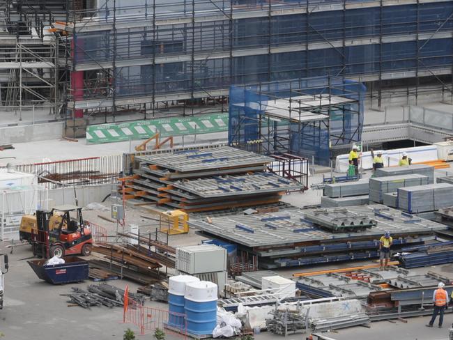The new Barangaroo building site. Photo:Bob Barker.