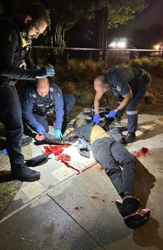 The delivery driver was ambushed by a man hiding in the bushes. Picture: Supplied