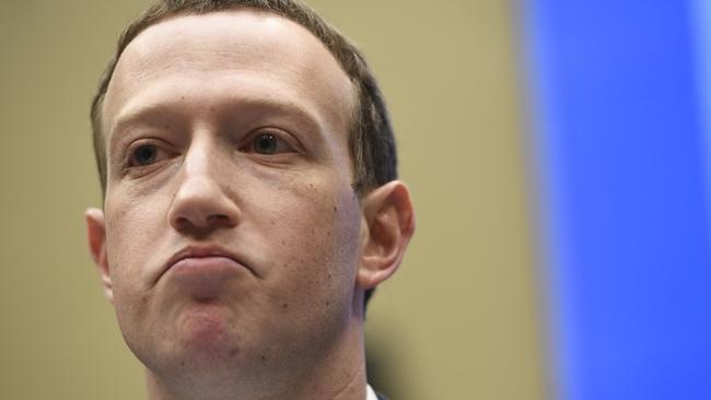 Facebook CEO and founder Mark Zuckerberg testifies during a US House Committee on Energy and Commerce hearing about Facebook on Capitol Hill in Washington, DC, April 11, 2018. (Photo by SAUL LOEB / AFP)