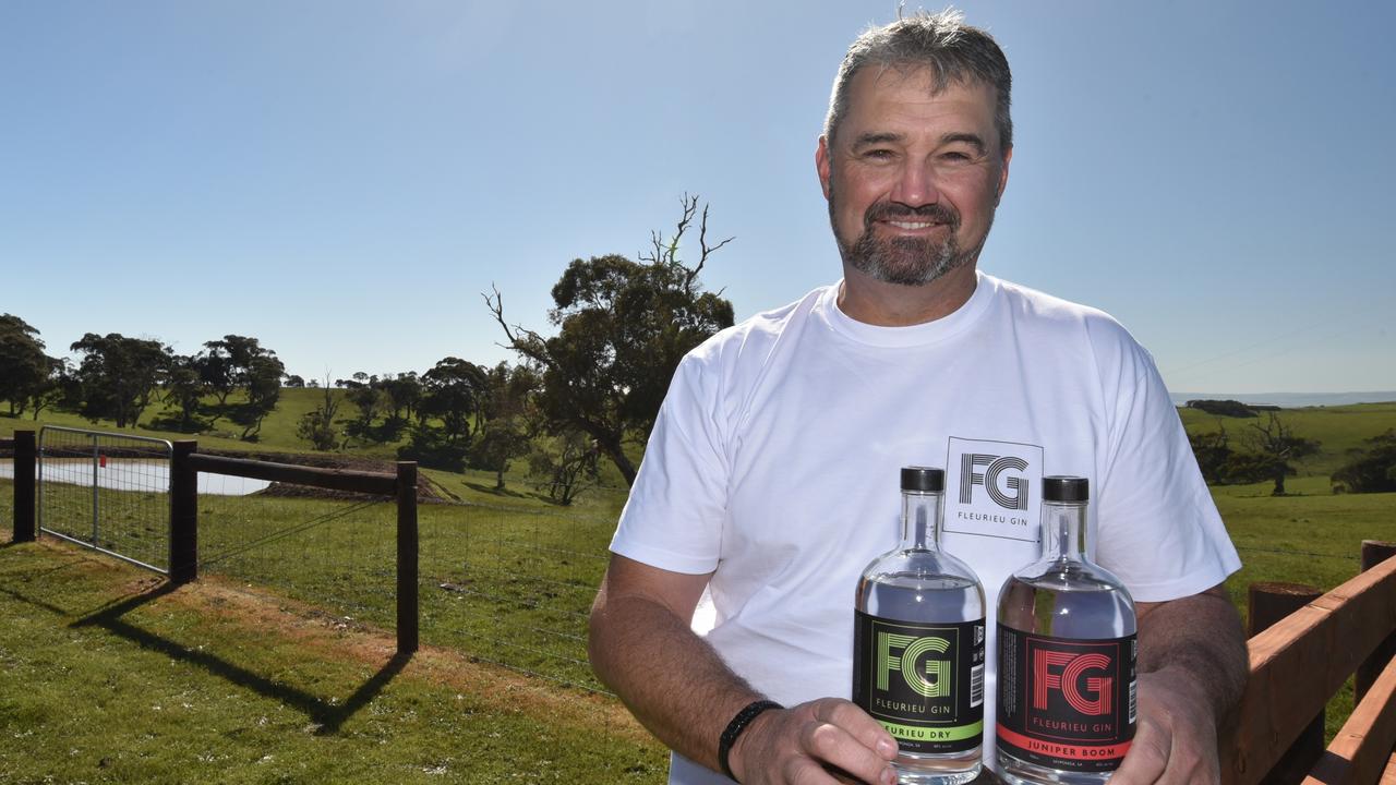 Shane Magor at his new project, Fleurieu Gin, at Myponga, SA. Picture: Supplied