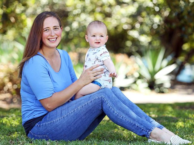 Camperdown mum Laura Smith with her son Hunter, who was conceived through IVF. Picture: Tim Hunter.