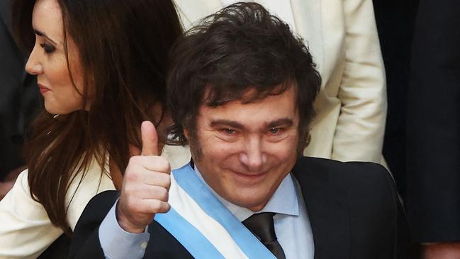 Argentinian President Javier Milei will ignore the Spainish Prime Minister when he visits this month. Picture: AFP