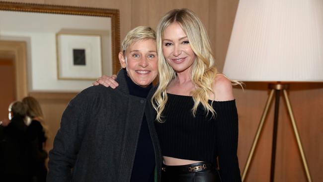 Ellen and her Aussie wife Portia also fled the US, moving to the English countryside. Picture: Kelly Sullivan/Getty