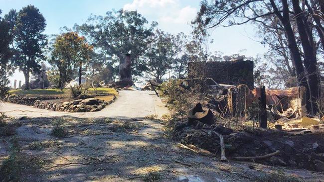 The remains of the old lodge at Binna Burra. Picture: Supplied