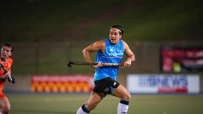 The first Festival of Hockey match between the Territory Stingers and Brisbane Blaze. Picture: Pema Tamang Pakhrin