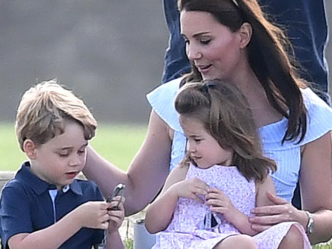 Some were quick to criticise the Duchess of Cambridge for letting her son play with a toy gun. Picture: MEGA.