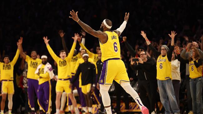 Incredible scenes for LeBron. Photo by Harry How/Getty Images
