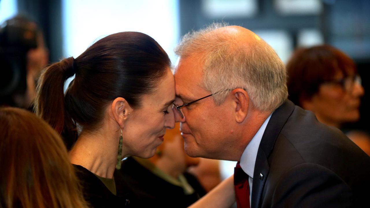 Scott Morrison shares Hongi greeting with New Zealand's Jacinda Ardern |  news.com.au — Australia's leading news site